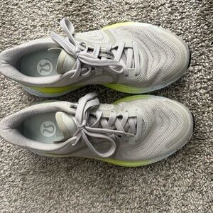 Blush Cream and Gray Sneakers